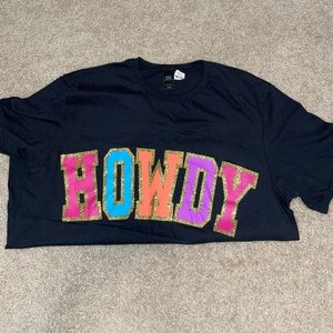 HOWDY Tee. S/M. Oversized.
